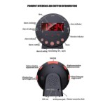 Super Loud Vibration Alarm Clock with Mattress Vibration Function, Suitable for Heavy Sleepers